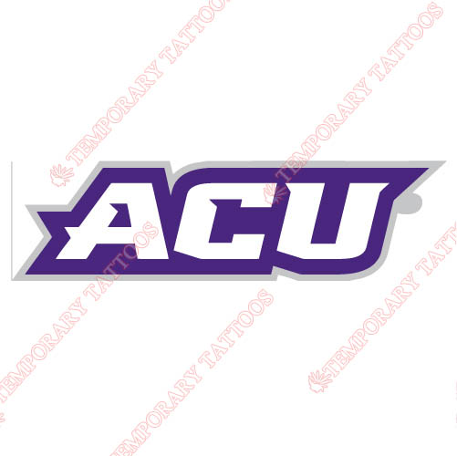 Abilene Christian Wildcats 2013-Pres Wordmark Customize Temporary Tattoos Stickers NO.3682